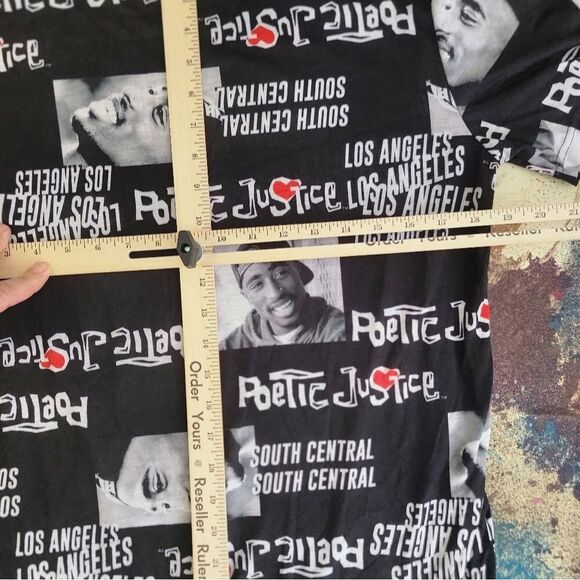 Hybrid Apparel Poetic Justice Tupac Shakur Rare Version Size Medium - Picture 14 of 14